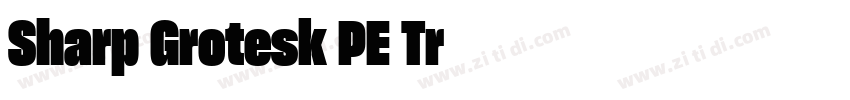 Sharp Grotesk PE Tr字体转换